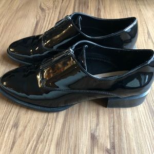 Zara Black Zipped Bluchers